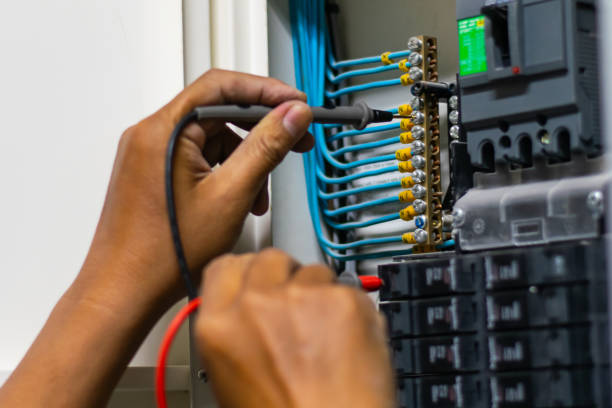 Electrician performing Electrical Troubleshooting at a South Lake Tahoe, CA home panel during a power issue